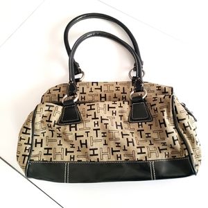 Tommy Hilfiger signature tote bag black tan